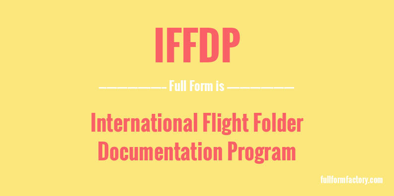 iffdp-full-form