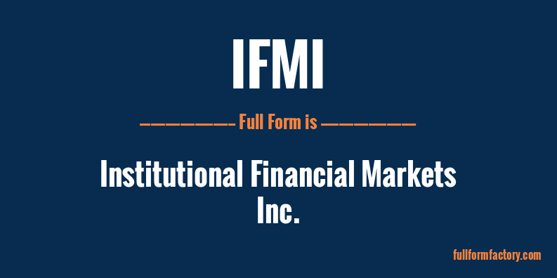 ifmi-full-form