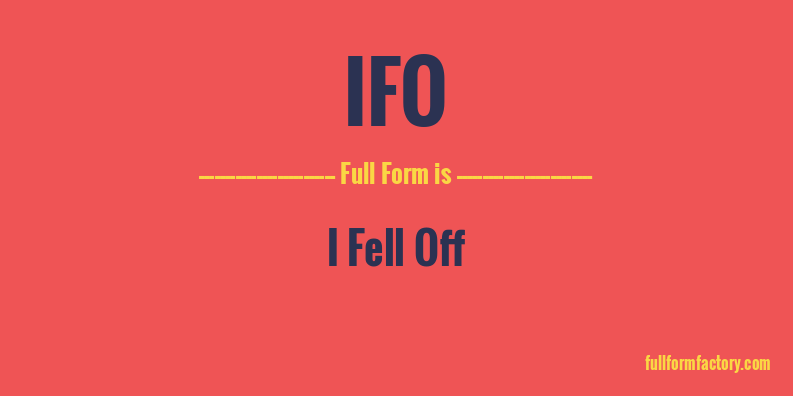 ifo-full-form