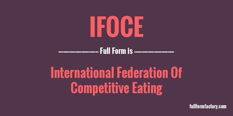 ifoce-full-form
