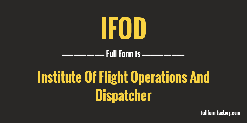 ifod-full-form