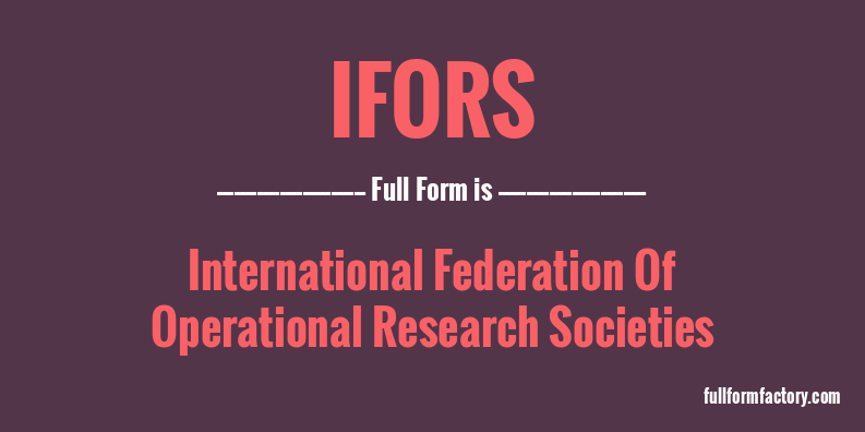 ifors-full-form