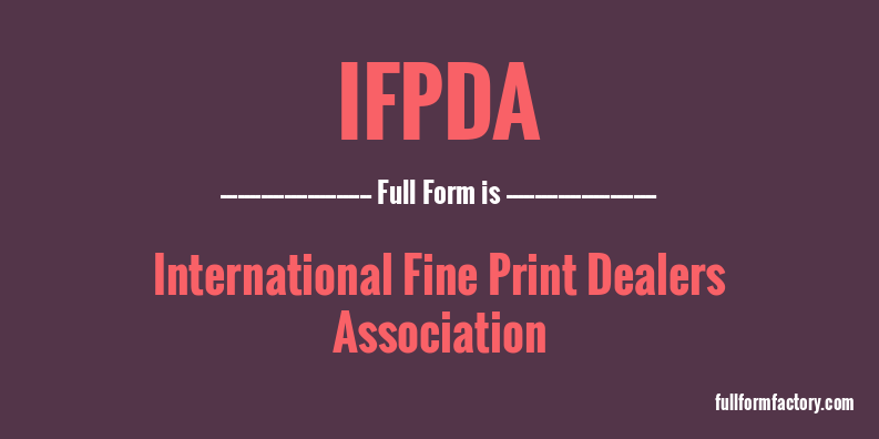 ifpda-full-form