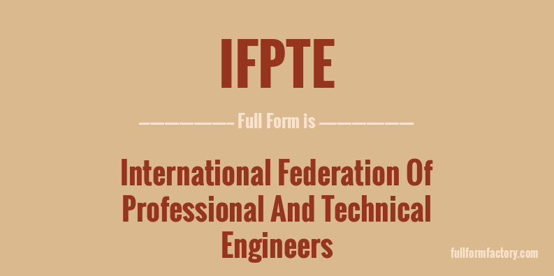 ifpte-full-form