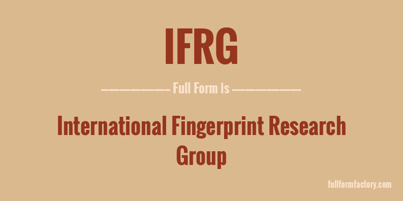 ifrg-full-form