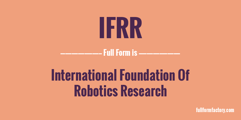 ifrr-full-form