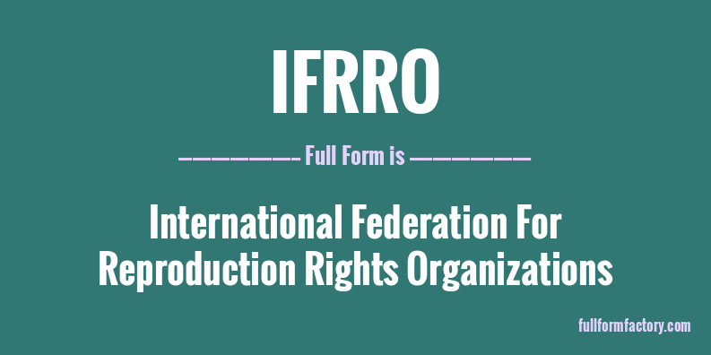 ifrro-full-form