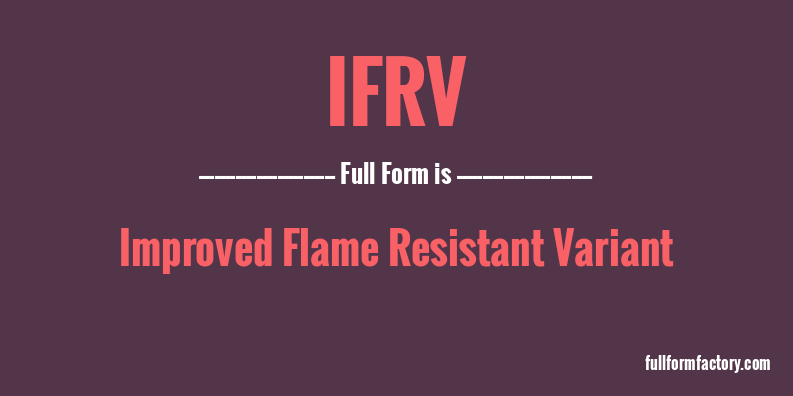 ifrv-full-form