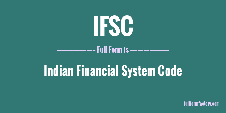 ifsc-full-form