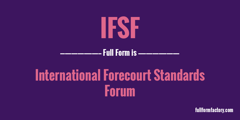 ifsf-full-form