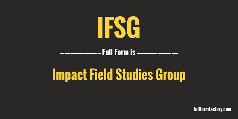 ifsg-full-form