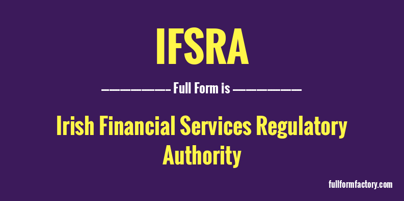 ifsra-full-form