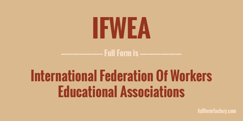 ifwea-full-form