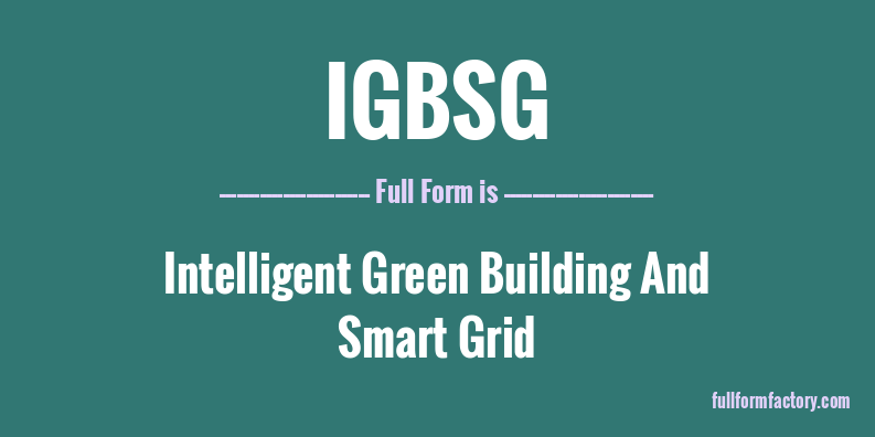 igbsg-full-form