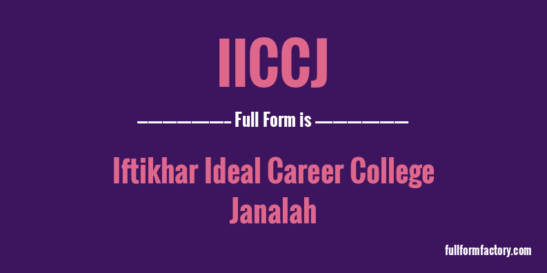 iiccj-full-form