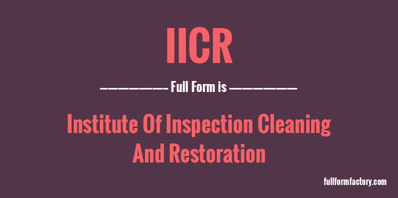 iicr-full-form
