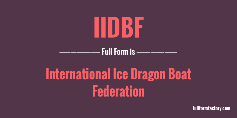 iidbf-full-form