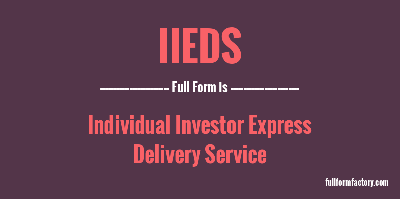iieds-full-form