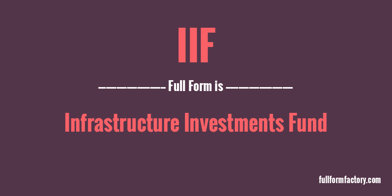 iif-full-form