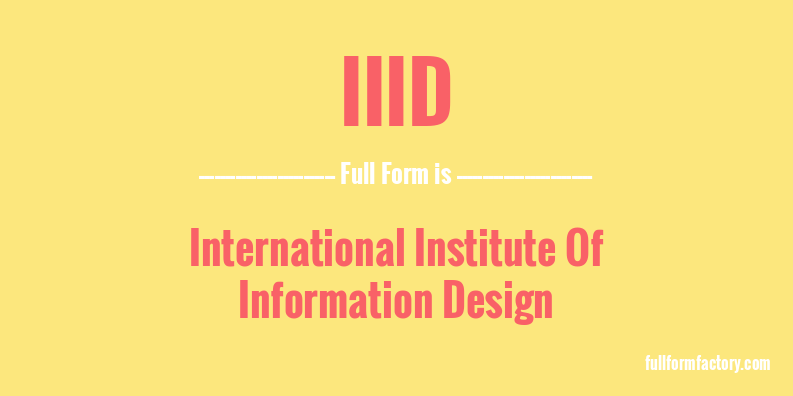 iiid-full-form