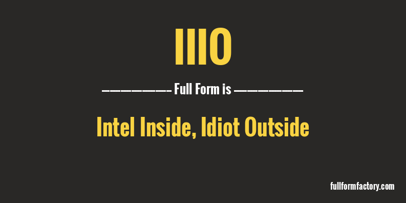 iiio-full-form