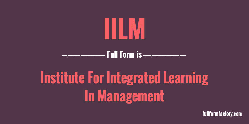 iilm-full-form