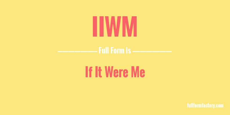 iiwm-full-form