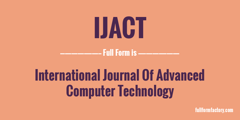 ijact-full-form