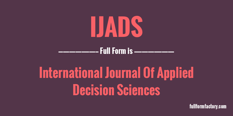 ijads-full-form