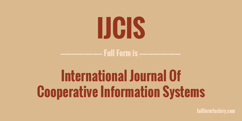 ijcis-full-form