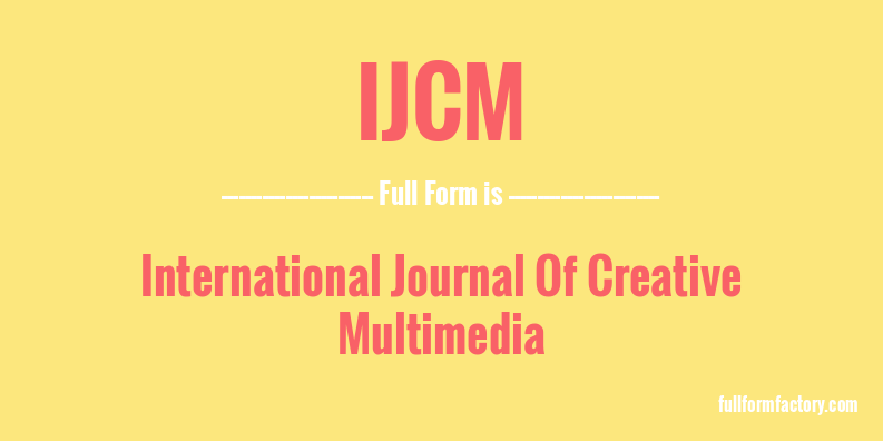 ijcm-full-form