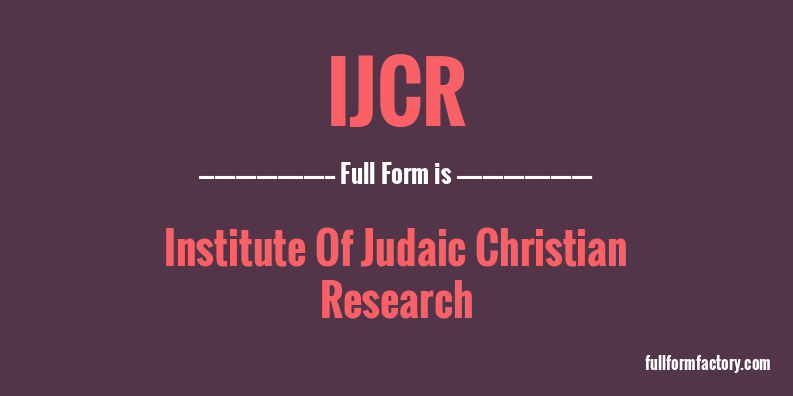 ijcr-full-form