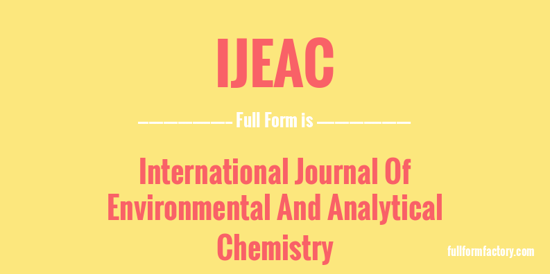 ijeac-full-form