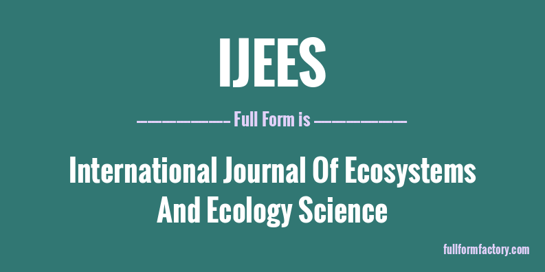 ijees-full-form