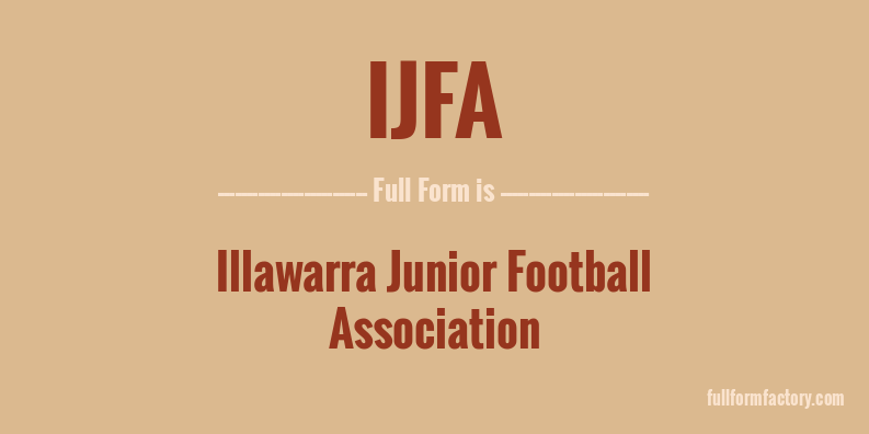 ijfa-full-form