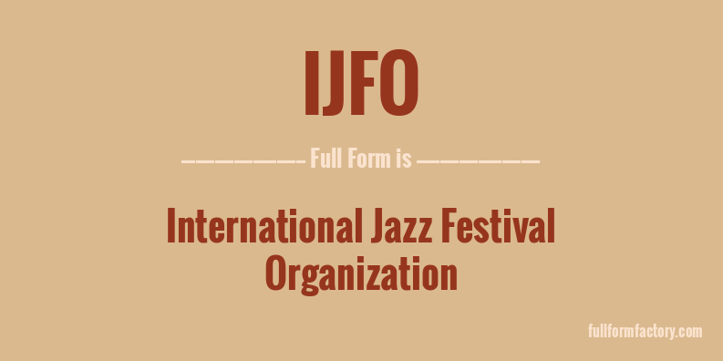 ijfo-full-form