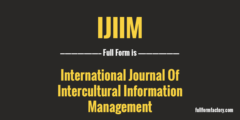 ijiim-full-form