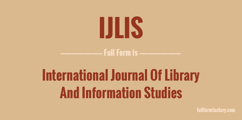 ijlis-full-form
