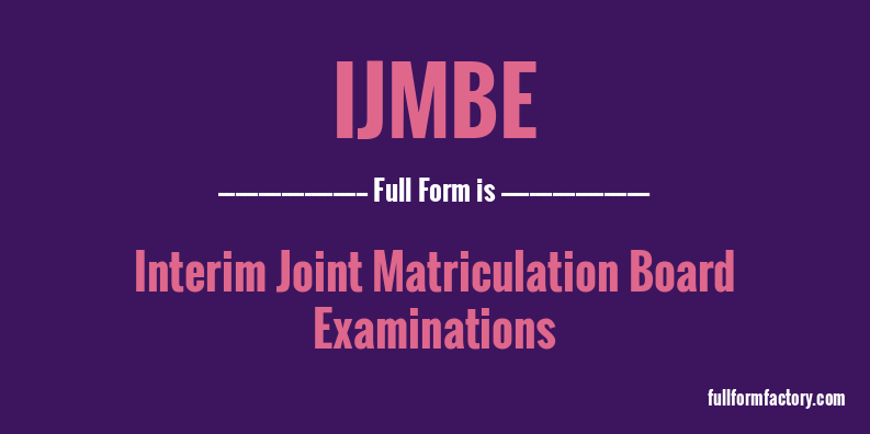 ijmbe-full-form