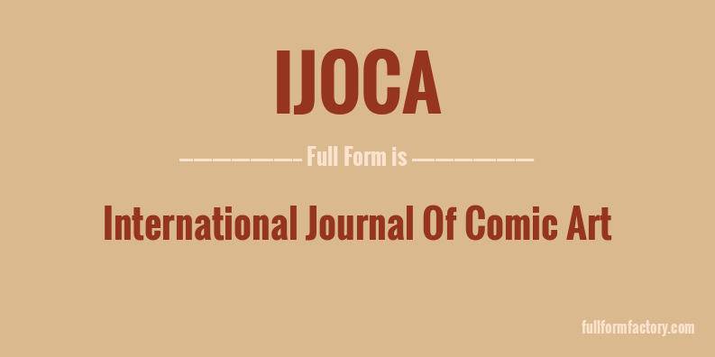 ijoca-full-form