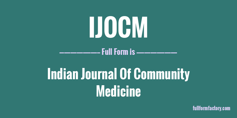 ijocm-full-form