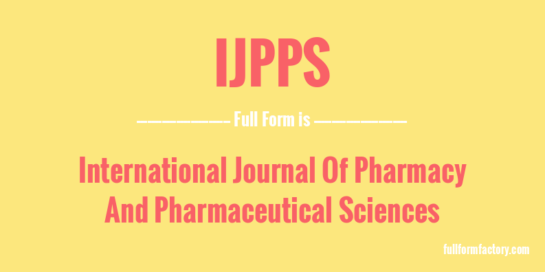 ijpps-full-form