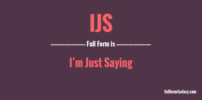 ijs-full-form
