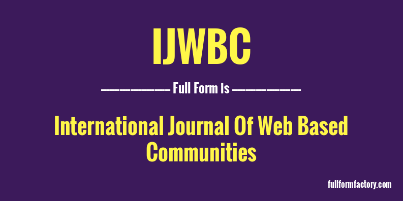 ijwbc-full-form