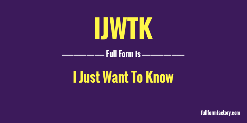 ijwtk-full-form
