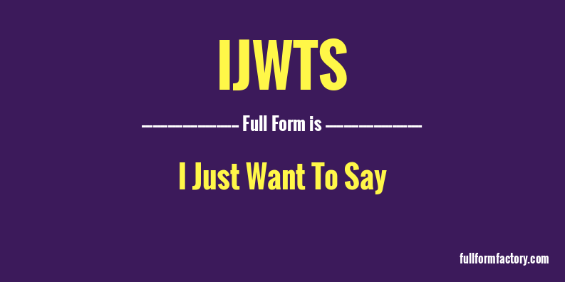 ijwts-full-form