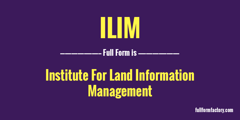 ilim-full-form