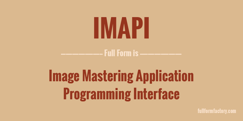 imapi-full-form