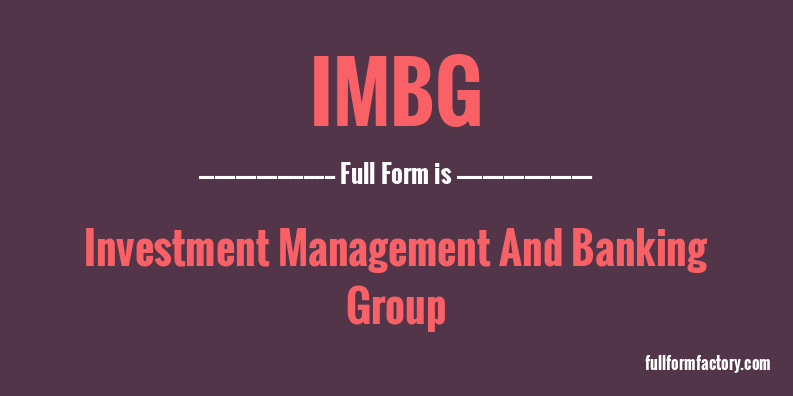 imbg-full-form