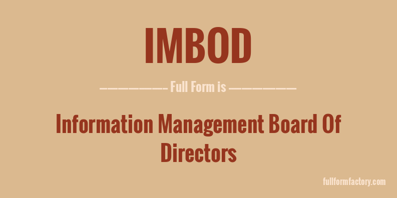 imbod-full-form